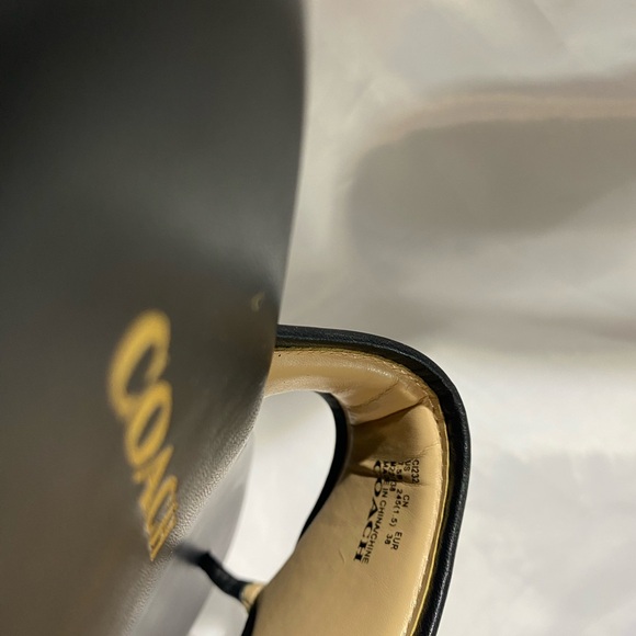 New Coach Sylvie Leather Sandals - Picture 5 of 7